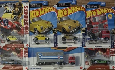 Hot Wheels Transformers Lot Of 7 Vehicles - Image 1 of 4