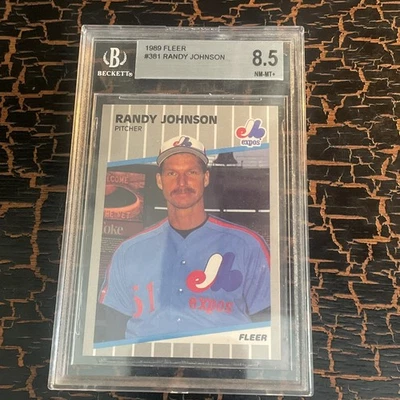 1989 Fleer - Randy Johnson RC #381 BGS 8.5 - Image 1 of 3
