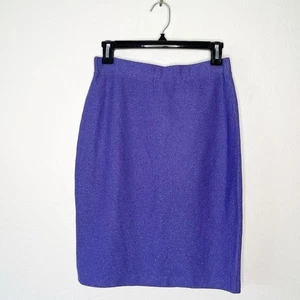 NWT ST. John Collection by Marie Gray Knit Purple Skirt Size 2 - Picture 1 of 5