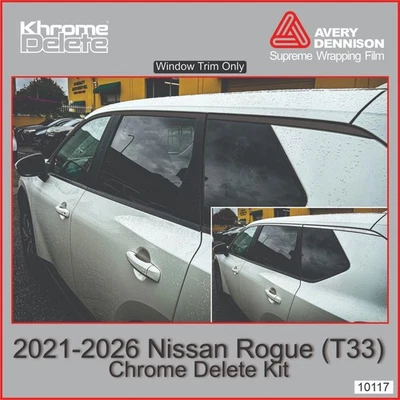Superposición de eliminación de cromo para Nissan Rogue 2021-2026 (cuerpo T33) Foto 1 de 3
