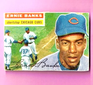 Ernie Banks 1956 Topps #15 Trimmed Poor Cubs HOF B889 - Bild 1 von 2