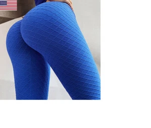 Women Tik Tok Leggings High Waist Yoga Pants Seamless Booty Butt Lift - Picture 1 of 25