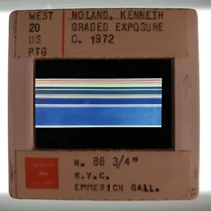 Kenneth Noland Graded Exposure 1972 Art 35mm Glass Slide - Picture 1 of 4