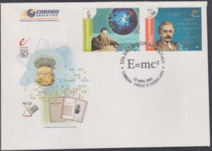 ARGENTINA Sc# 2324-5 FDC for 100th ANN THEORY of RELATIVITY by EINSTEIN - Picture 1 of 1