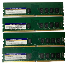 32GB 4x8GB Server Ram PC4-19200 DDR4 2400 DIMM Unbuffered 288Pin ECC F24EB8GH - Picture 1 of 3