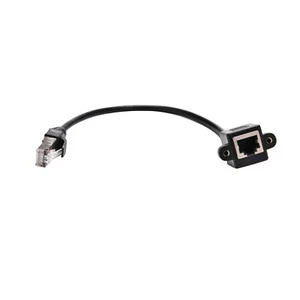 RJ45 Male to Female Panel Mount Network Extension Ethernet LAN Network Cable - Photo 1/6