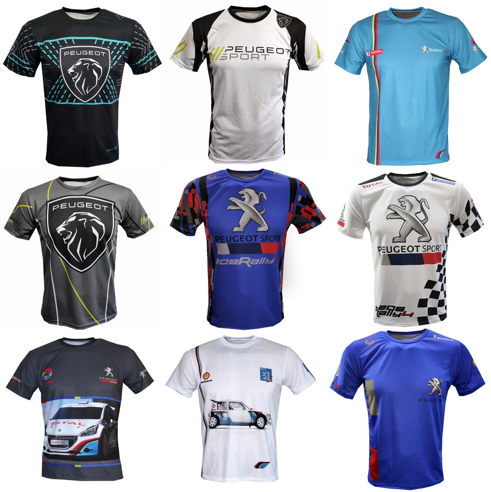 Peugeot Sport T-shirt Streetwear  Tuning Motorsport Cadeau de Noël - Photo 1/3