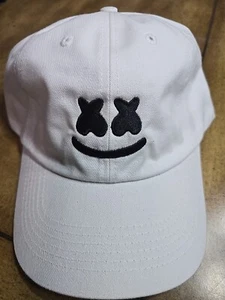 Marsh Mellow Man White Ball Cap Hat Strapback NWOT OSFM - Picture 1 of 7