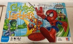 2008 Marvel Super Hero Squad Chutes And Ladders Milton Bradley SpiderMan Hulk - Picture 1 of 7