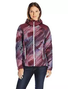 Spyder Women's Bernese Down Jacket, Geo Rays Voila Print/Fini, L - Picture 1 of 4