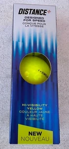 TaylorMade Distance Plus Hi-Visibility Yellow Golf Balls One Sleeve - Picture 1 of 4