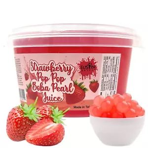 Fragola Popping Boba Perle Scoppio Boba per Frutta Tè Dessert Topping 4... - Foto 1 di 9