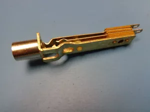 1) Panel conector de teléfono vintage Switchcraft JJ-022 6,35 mm 1/4" estéreo 3 conductores montado - Imagen 1 de 4