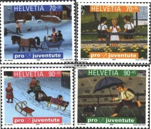 Suiza 1740-1743 (completa.edición.) nuevo con goma original 2000 pro Juventute - Imagen 1 de 1