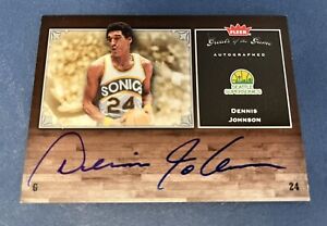 2005-06 Fleer Greats of the Game Basketball Auto Supersonic Dennis Johnson