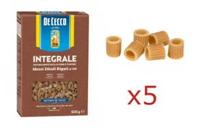 PASTA DE CECCO MEZZI DITALI DI GRANO DURO INTEGRALE FONTE DI FIBRE 5 PEZZI 2,5kg - Imagen 1 de 3