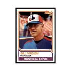 1983 Topps Bill Virdon Baseball Cards #516