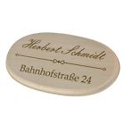 Holzschild / Türschild inkl. Gravur Motiv Familienname Straße und Hausnummer