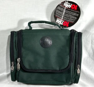 Ricardo Beverly Hills Green Toiletry Case Travel Bag Hanging Pockets Organizer - Picture 1 of 10