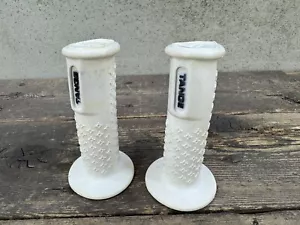 Tange White Bmx Handlegrips Grips Vintage Old School Bmx - Picture 1 of 13