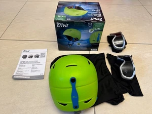 ++ Kinder Kind Ski- und Snowboardhelm Größenverstellbar 52-55 cm und 2 Skibrille - Bild 1 von 11