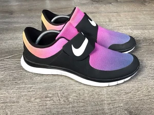 NIKE Mens Sz 11.5 FREE SOCFLY SD 3.0 BLACK/WHITE-PINK FLASH-TR YLLW 724766-005 - Picture 1 of 13