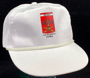 Vtg READY 424 Hat-THE BIG EIGHTS-Trucker Strapback Cap-Rope Bill-White - Picture 1 of 5