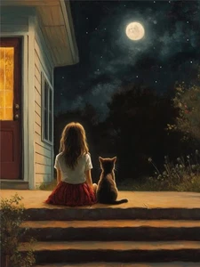 Night Companions" 18x24 NOT framed. Ltd to 100 Prints, signed. !! (Oil Effects) - Picture 1 of 5