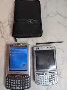 Lot of 2 HP iPAQ Windows Pocket PC hw6945 & h4300 - Works, Need Batteries *READ* - Picture 1 of 13
