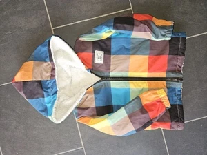Unisex Boys Girls Check Multi Colour Fleece Lined Jacket 4 Years Vgc - Picture 1 of 4