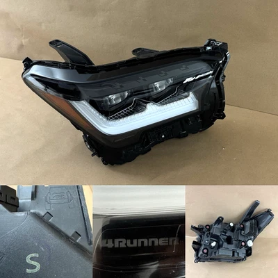 2025 2026 丰田 4RUNNER 车头灯乘客侧原始设备制造商 * 带 4runner 印章标记 — 第 1/4 张图片