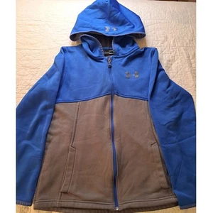 Boys Under Armour Blue and Gray Hoodie Size Large - Picture 1 of 6