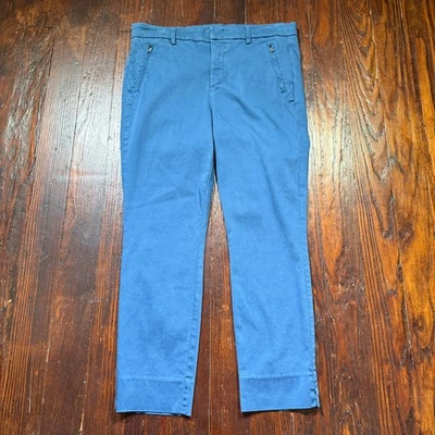 Pantalones Level 99 Anthropologie Mujer 31 Azul SA2E02 Pierna Ajustada Elastizada Foto 1 de 4