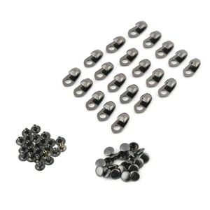 Boot Lace Hooks Set 20Pcs Alloy Shoe Eyelets Rivets Replacement for Boots - Picture 1 of 11