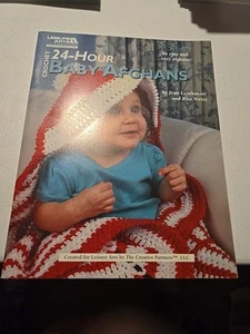 Leisure Arts "24-Hour Baby Afghans" di Jean Leinhauser & Rita Weiss libro all'uncinetto - Foto 1 di 2