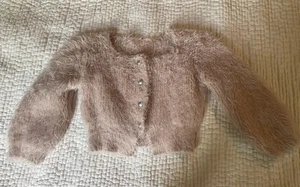 Pink Fluffy Cropped Cardigan SOFT! See photos for measurements. - Picture 1 of 13