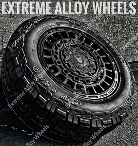 16" Black Fox Adv Alloy Wheels For Vw T5 T6 T28 T30 T32 Vans + All Terrain Tyres - Picture 1 of 3