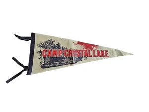 Friday 13th Camp Crystal Lake Pennant Flag Rare Halloween Freddy Movie Merch - Picture 1 of 3