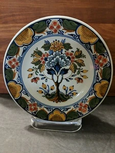 Delft Porceleyne Fles Plato 5 1/2" Pintado a Mano Árbol y Flores De Colección  - Imagen 1 de 10