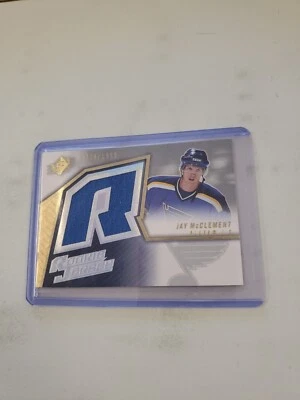2005-06 JAY MCCLEMENT SPX ROOKIE JERSEY CARD ST. LOUIS BLUES 0908/1999. - Image 1 of 2