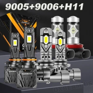 AUXBEAM 9005 9006 H11 Combo LED Headlight Fog Lamps for Toyota Corolla 2009-2013 - Picture 1 of 12