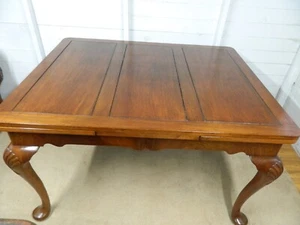 Solid Walnut Edwardian Extending Draw Leaf Table - Picture 1 of 13