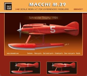 SBS Model 4007 1/48 Macchi M.39 full resin kit