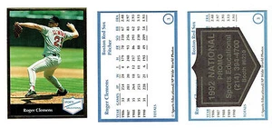 1991 inserto de revista Sports Ed y promoción NSCC, Roger Clemens de los Medias Rojas (2) - Imagen 1 de 4