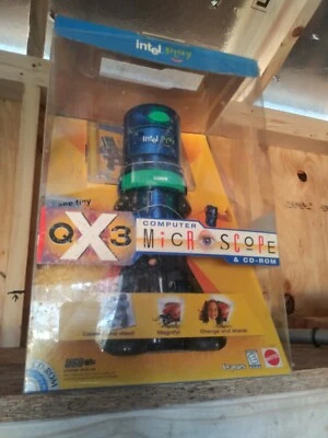 Azul digital: microscopio QX3 y CD-ROM Foto 1 de 3