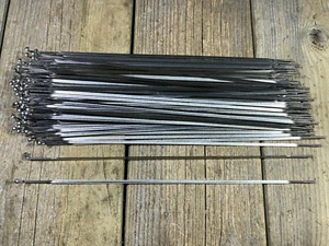 PILLAR 2.0 266MM SILVER SPOKES J-BEND BLADED - BULK - QTY 100 - WHEEL BUILDING - Picture 1 of 1