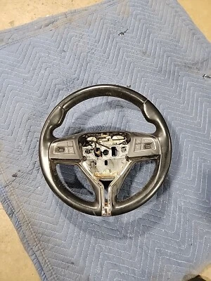 2014-2019 MASERATI GHIBLI S Q4 DRIVER SIDE STEERING WHEEL LEATHER BLACK OEM #83 - Image 1 of 4