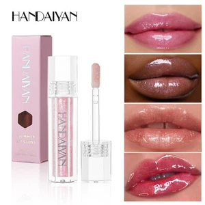 Shimmer Lip Gloss Long-lasting and Moisturising Sexy Plump Glitter Crystal Jelly - Picture 1 of 16
