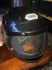 Vtg Shoei S107 Helmet Rare Black With Visor Made in Japan Young Adult Small - Picture 1 of 9