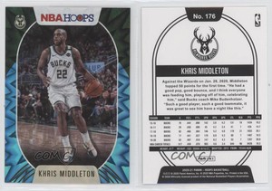 2020-21 Panini NBA Hoops Teal Explosion Khris Middleton #176